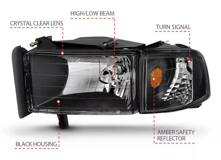 Anzo, USA Crystal Headlights