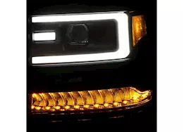 Anzo, Usa 16-17 silverado 1500 projector headlights w/plank style design black w/amber(hid type)driv/pass