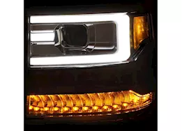 Anzo, Usa 16-17 silverado 1500 proj headlights w/plank style design chrome w/amber(hid type)driv/pass