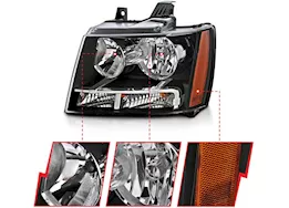 Anzo, Usa 07-14 tahoe/suburban crystal headlights black