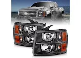 Anzo, Usa 07-13 silverado crystal headlights black