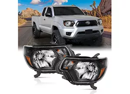 Anzo, Usa 12-15 tacoma crystal headlights black