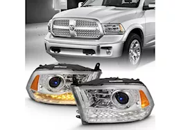 Anzo, Usa 09-18 ram 1500/2500/3500 proj plank style switchback h.l halo chr amber does not