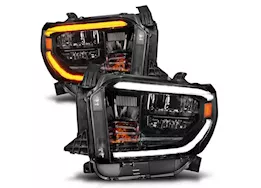 Anzo, Usa 14-21 tundra led crystal headlights w/switchback black housing w/drl