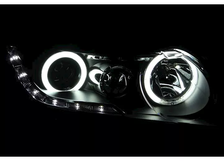 Anzo, Usa 06-11 civic projector halo black clear(ccfl)headlights driver/passenger