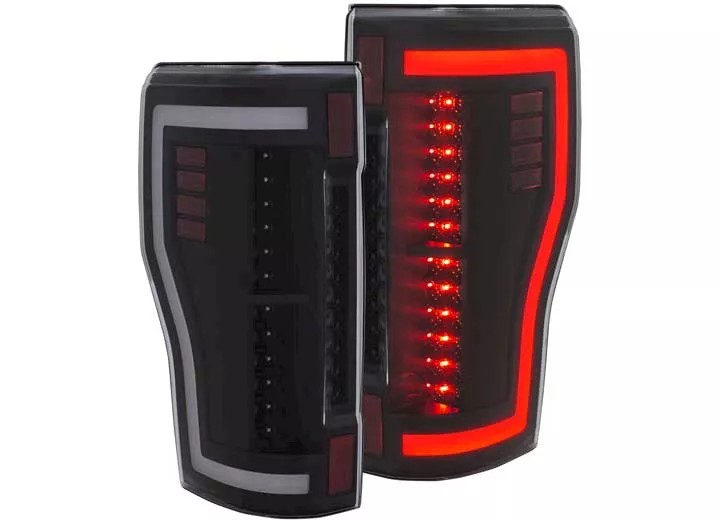 Anzo, Usa 17-c f250/350/450 led taillights red/clear