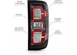 Anzo, Usa 14-18 silverado 1500/2500/3500 hd led taillights black