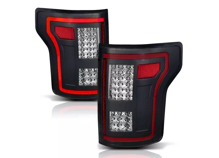 Anzo, Usa 15-18 f150 led taillights black w/ sequential pair