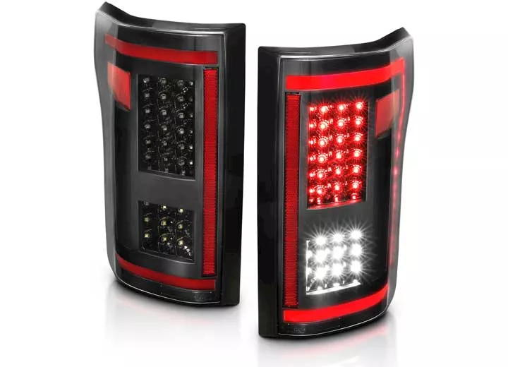 Anzo, Usa 15-18 f150 led taillights black w/ sequential pair