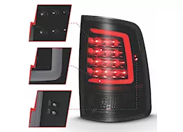 Anzo, Usa 09-18 ram 1500/ 10-18 ram 2500/3500 led taillight plank style black w/smoke lens