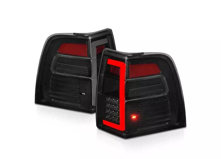 Anzo, Usa 07-17 expedition led tail lights w/light bar sequential black housing smoke lens