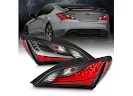 Anzo, Usa 10-16 genesis 2dr led taillights smoke