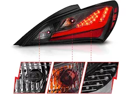 Anzo, Usa 10-16 genesis 2dr led taillights smoke