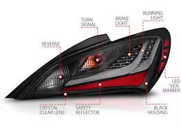 Anzo, Usa 10-16 genesis 2dr led taillights smoke