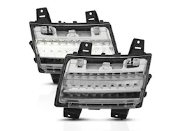 Anzo, Usa 18-c wrangler jl led chrome clear w/ sequential signal