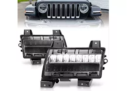 Anzo, Usa 18-21 wrangler jl/20-up gladiator led side markers chrome housing smoke lens w/sequential signal