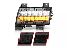 Anzo, Usa 18-21 wrangler jl/20-up gladiator led side markers chrome housing smoke lens w/sequential signal