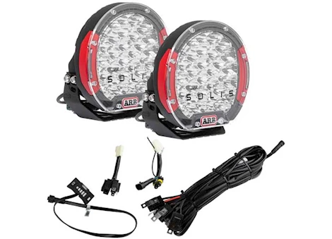 ARB Usa/Old Man Emu DRIVING LIGHT KIT: ARB INTENSITY SOLIS; INCLUDES SJB36F X2 AND SJBHARN X1