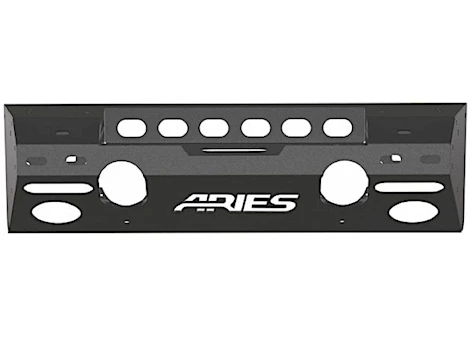Aries 07-13 jk & jk8 modular front replacement bumper - stubbie - black Main Image
