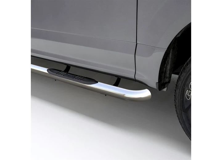 Aries 19-C SILVERADO/SIERRA CREW CAB 3IN ROUND POLISHED STAINLESS STEEL SIDE BARS