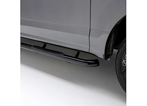 Aries 19-C GM CREW CAB 3IN ROUND SEMI-GLOSS BLACK STEEL SIDE BARS