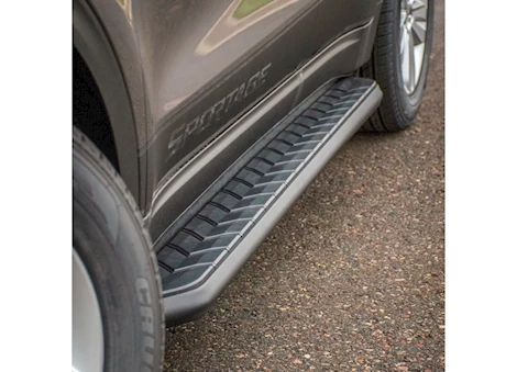 Aries 5IN X 73IN AEROTREAD RUNNING BOARDS (NO BRACKETS) BLACK STAINLESS