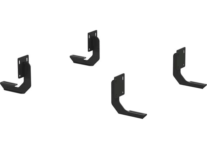 Aries 99-16 F250 REG CAB MOUNTING BRACKETS FOR ADVANTEDGE; RIDGESTEP BLACK POWDERCOAT