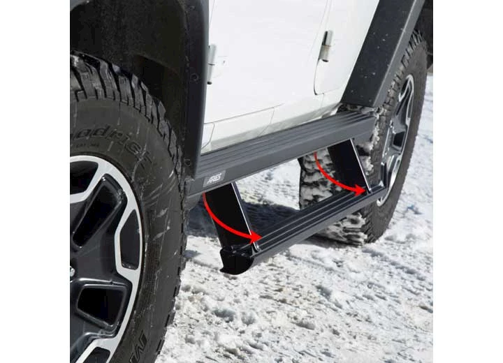 Aries 22-C TUNDRA CREW CAB ASCENTSTEP 5.5IN X 85IN STEEL RUNNING BOARD BLACK