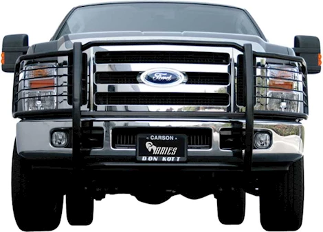 Aries 08-10 FORD HD BLACK GRILLE GUARD (Will not fit F550 w/ Fender Flares)