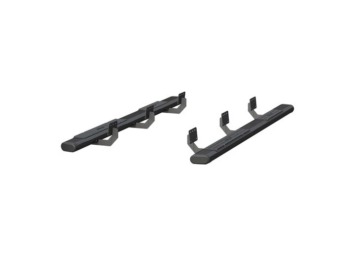 Aries 19-c ram 1500 crew cab 6in oval aluminum side bars black Main Image