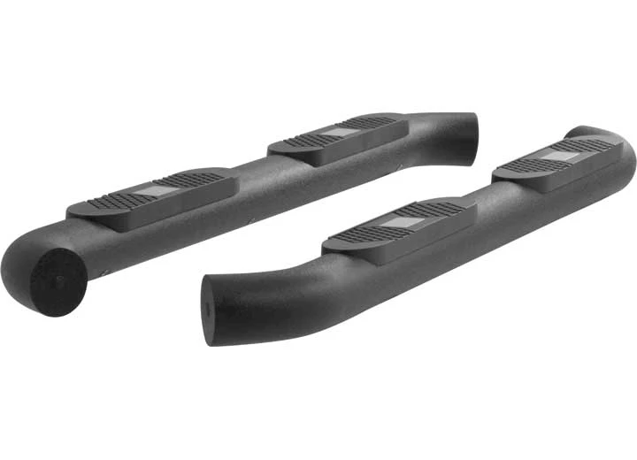 Aries 07-14 SILVERADO EXT CAB ALUMALITE - 4IN BIG STEP NERF BARS - BLACK