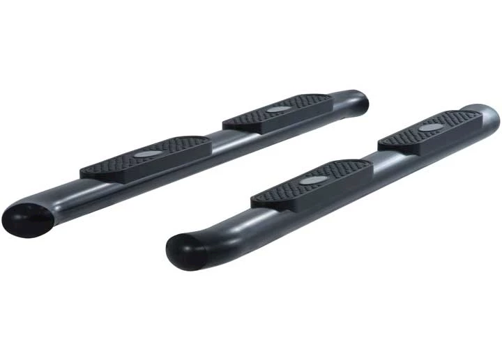 Aries 02-08 DODGE RAM QUAD BLK OVAL STEPS(45 DEGREE CUT)