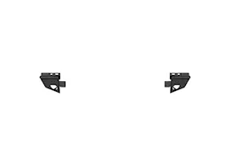 Aries 07-13 jk & jk8 back replacement bumper corners - steel - black