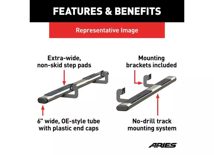 Aries 6in oval side bars