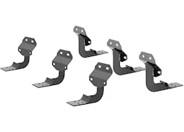 Aries 15-21 f150/17-c f250/f350 super crew 6in oval side bracket kit