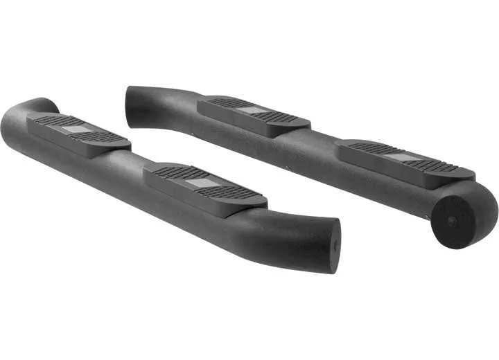 Aries 07-14 silverado ext cab alumalite - 4in big step nerf bars - black