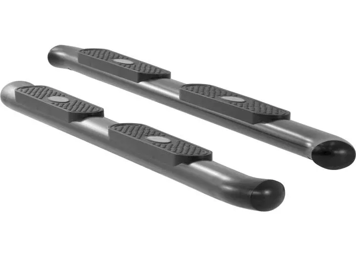 Aries 02-08 dodge ram quad blk oval steps(45 degree cut)