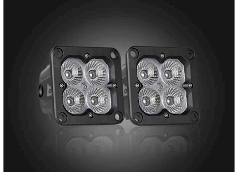 Arc Lighting CONCEPT SERIES POD 3 IN CUBE LED POD LIGHTS, FLOOD BEAM, FLUSH MOUNT (2 EA)