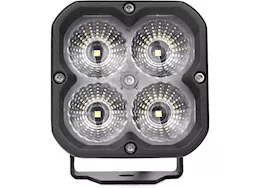 Arc Lighting Concept series pod 3 in cube led pod lights, flood beam, pedestal mount (2 ea)