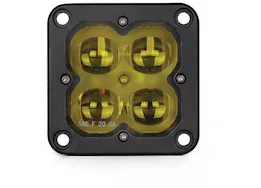 Arc Lighting Concept series pod 3 in cube led pod lights, fog light, flush mount, yellow lens