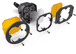 Arc Lighting 3in builtbright concept cube driving beampod pro u bracket mnt w/safeswap lenses (2 ea)