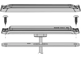 Arc Lighting 4in surface mount strobe light work bar sae class i amber (1ea)