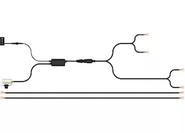 Arc Lighting Dual color work light harness front & rear four lamps