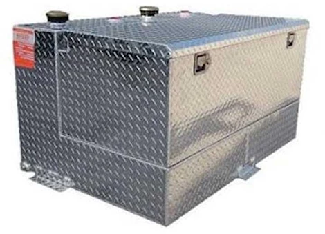 Aluminum Tank Industries, Inc. DOT APPROVED-SPLIT 46/46- 95 GALLON ALUMINUM L-SHAPE REFUELING TANK/TOOLBOX COMBO