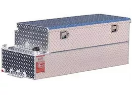 Aluminum Tank Industries, Inc. Dot approved-(gas) 30 gallon aluminum rectangle auxilary tank/toolbox combo