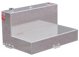 Aluminum Tank Industries, Inc. Dot approved - 92 gal blk severe series diamond plate alum rectangle refueling t