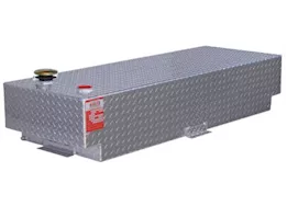 Aluminum Tank Industries, Inc. Dot approved - 58 gallon rectangle diamond plate aluminum refueling tank