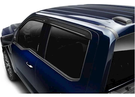 Auto Ventshade 22-C TUNDRA DOUBLE CAB VENTVISOR LOW PROFILE 4PC SMOKE