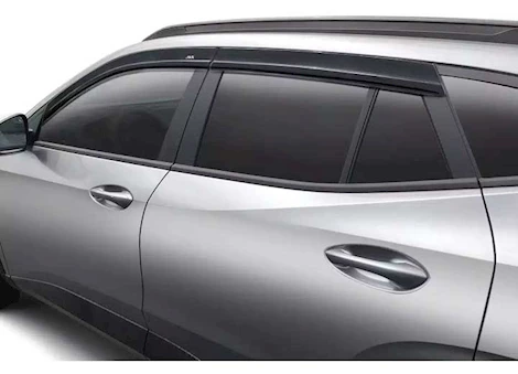 Auto Ventshade 24-C TRAX VENTVISOR LOW PROFILE IMPACT RESISTANT SIDE WINDOW DEFLECTOR-SMOKE-4PC