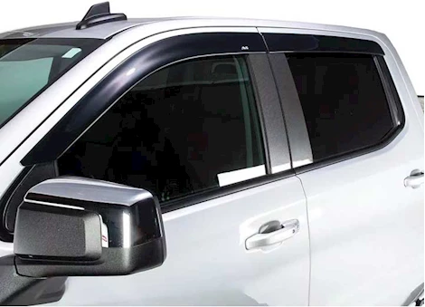 Auto Ventshade 15-C ODYSSEY VENTVISOR LOW PROFILE IMPACT RESISTANT SIDE WINDOW DEFLECTOR-SMOKE-4PC